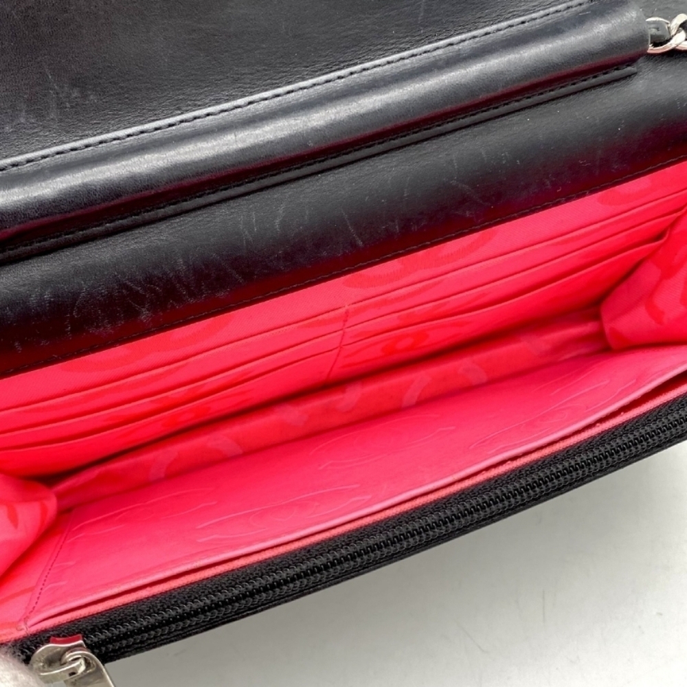 Authentic Chanel Quilted Cambon Coco Mark Leather Chain Wallet Shoulder Bag - Picture 4 of 11